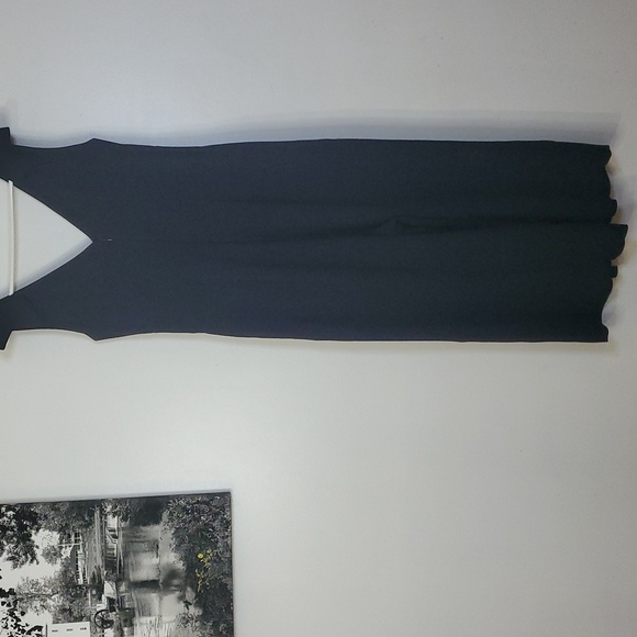 J.Crew Black Wideleg Jumpsuit Size 2 Cropped Flowy Romper Bow Tie Shoulders - Picture 8 of 15